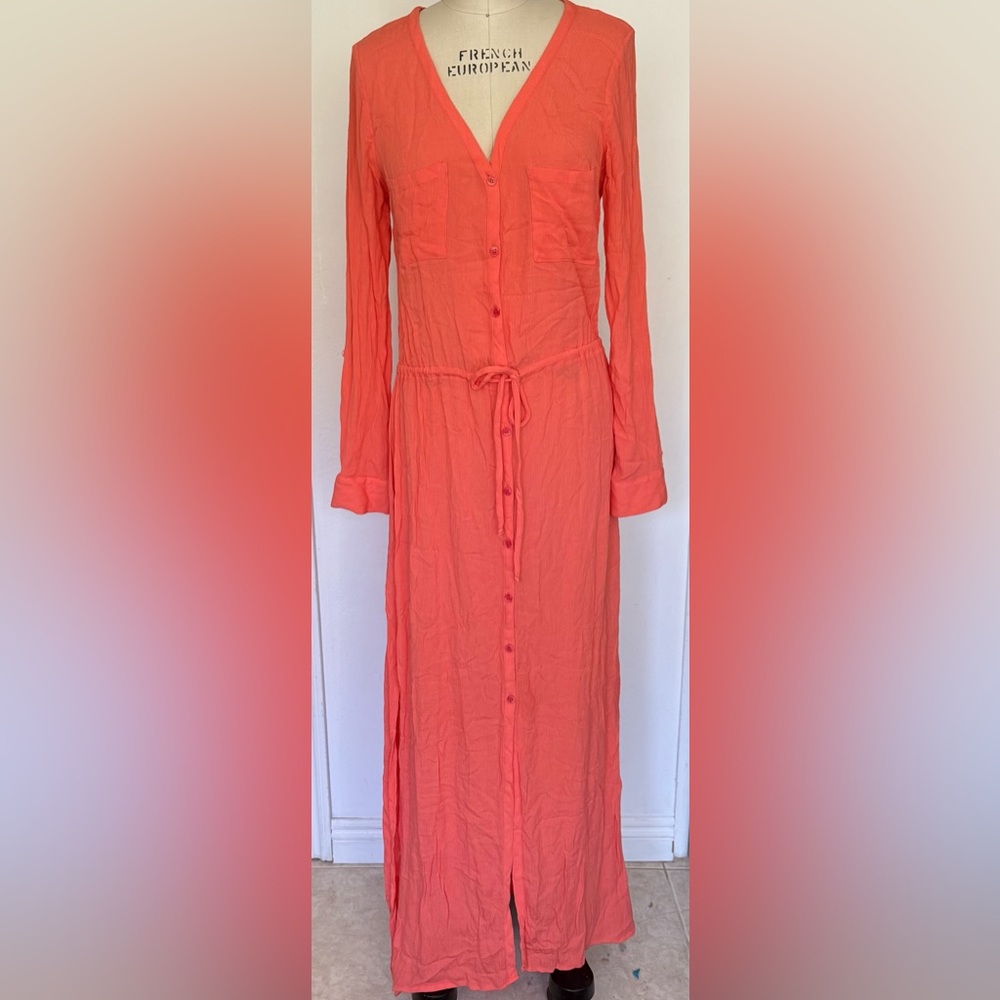 Splendid Coral Maxi Dress